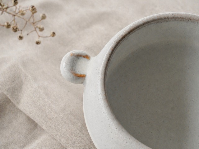 「moln – 白い雲のスープカップ」〈取手付き・ビーフシチュー・ポトフに〉