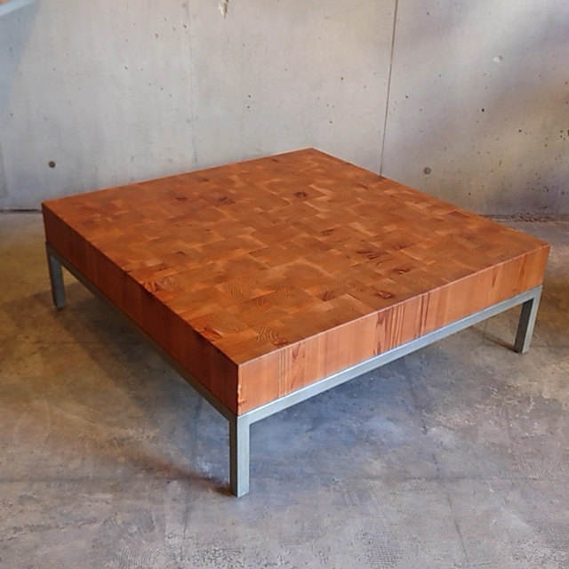 飛騨産業 "wavok" スギ無垢集成材ローテーブル 佐々木敏光