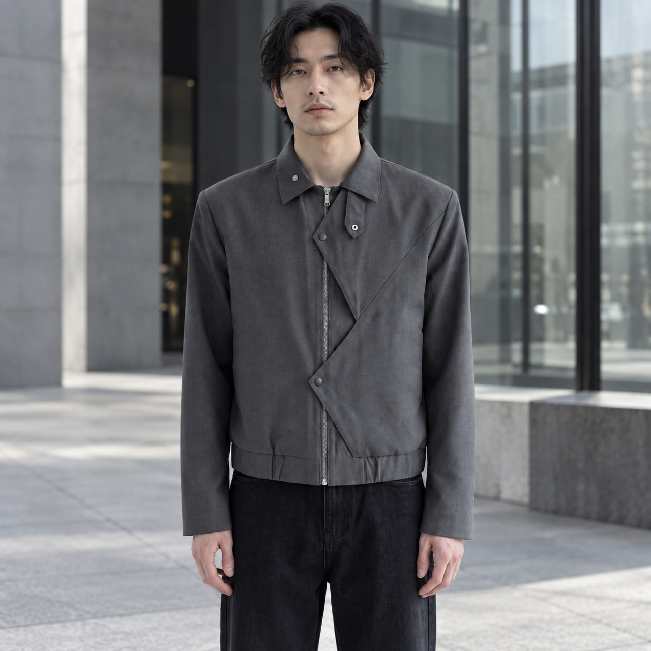 Asymmetric Zip Jacket　TB2569・画像4