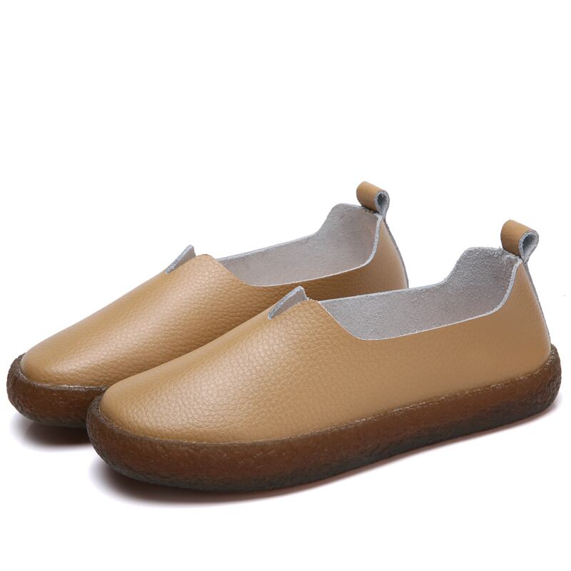 【新作】【送料無料】 ホットPUレザーラージサイズシューズ快適な滑り止めレイジーシューズトレンドシューズ 靴 大きめサイズ 10b431914101843