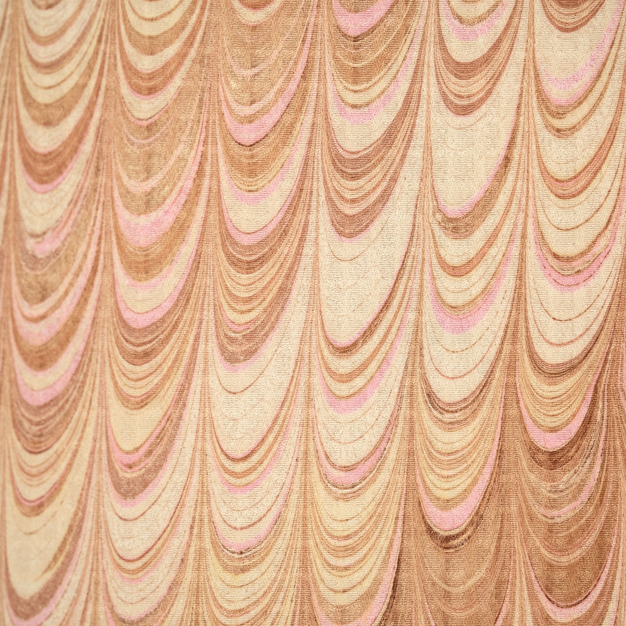 「木苺のタルト」斜めピーコック柄 ❤︎飛び柄 洗えるきもの(シルジェリー格子柄)〜