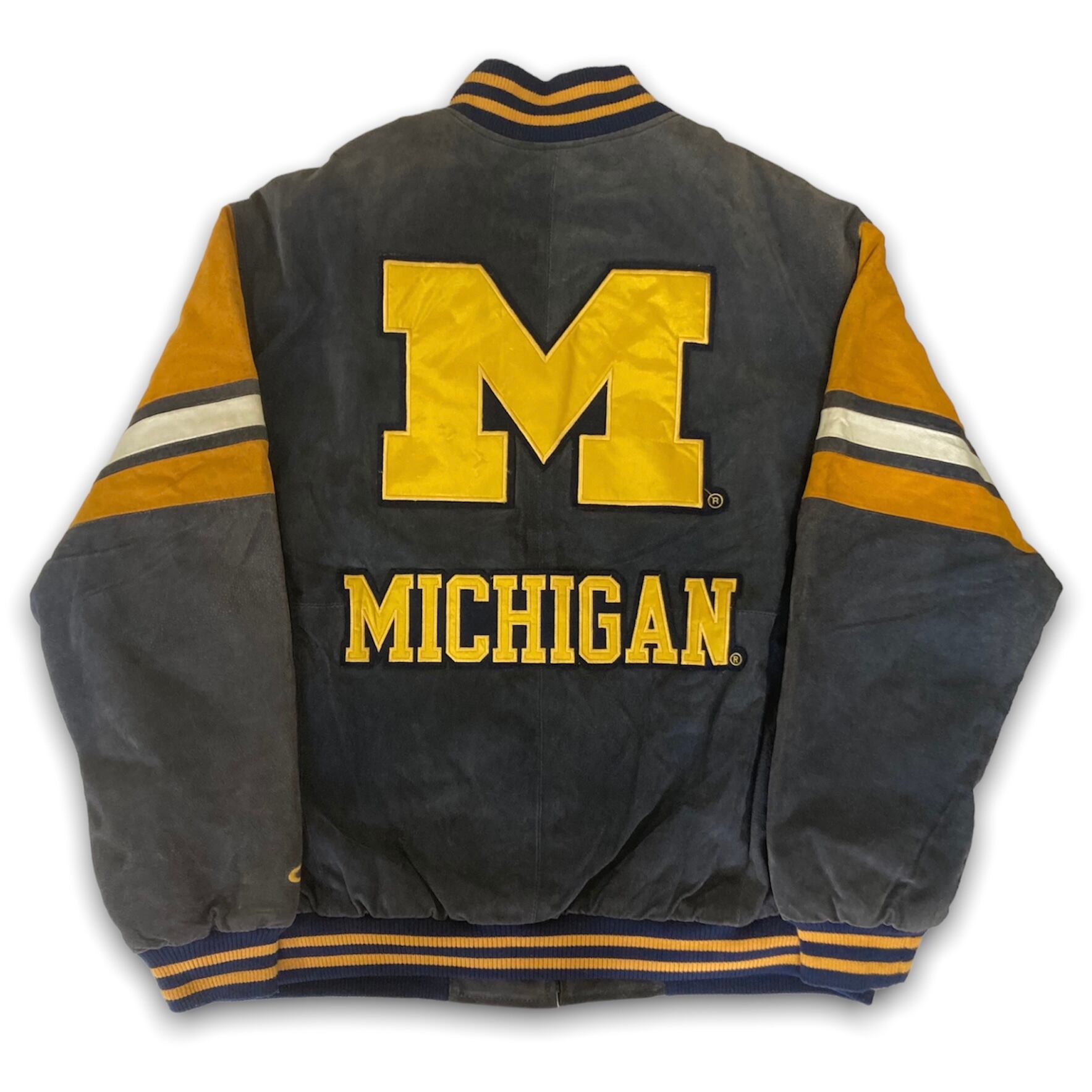 3XL 90s GIIIsports革 MICHIGAN jacketスタジャン | colon_store