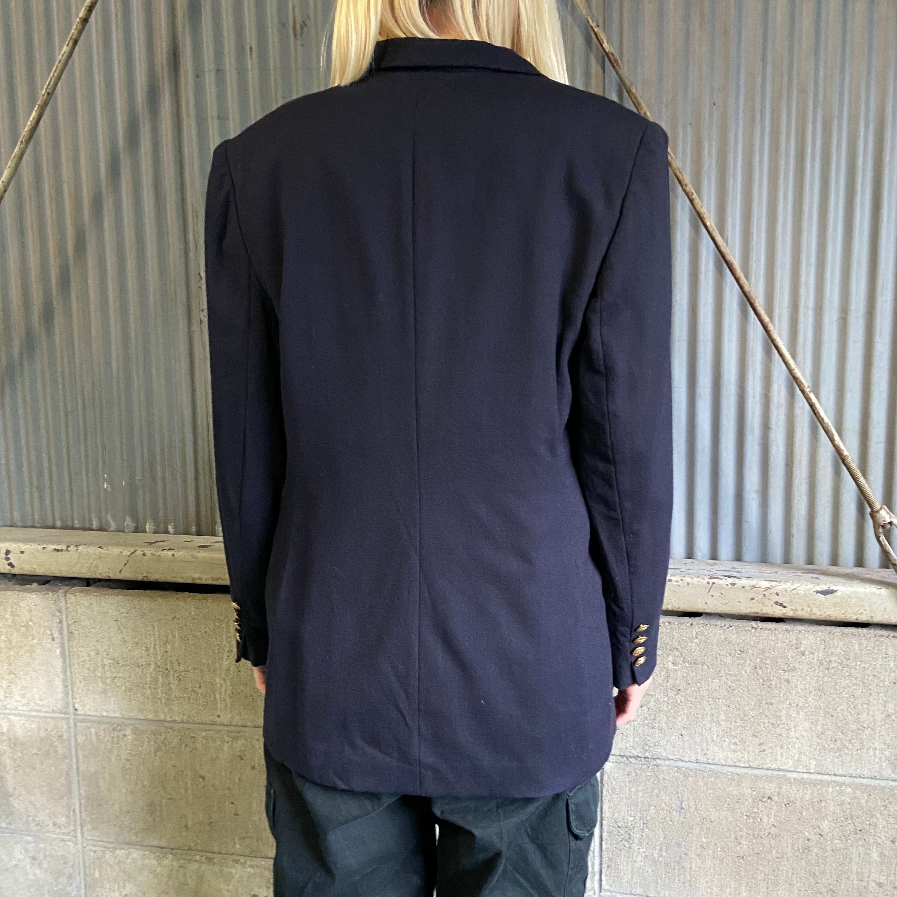 USA製 ローレン ラルフローレン ワッペン 金ボタン テーラード  