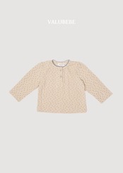 韓国子供服 / 26Autumn / 〖取寄〗valubebe / リサ アイレット ピンタックTシャツ / ベビー服 / キッズ服 *6M~S*