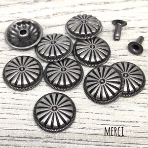 ミニフラワーコンチョスタッズ/レザークラフト