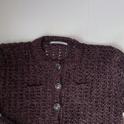 [Pattern] ミニケーブルのクロップドカーディガン