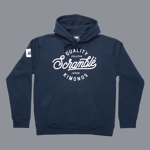 Scramble “Quality Kimonos” Hoody – ネイビー（パーカー、フーディー）