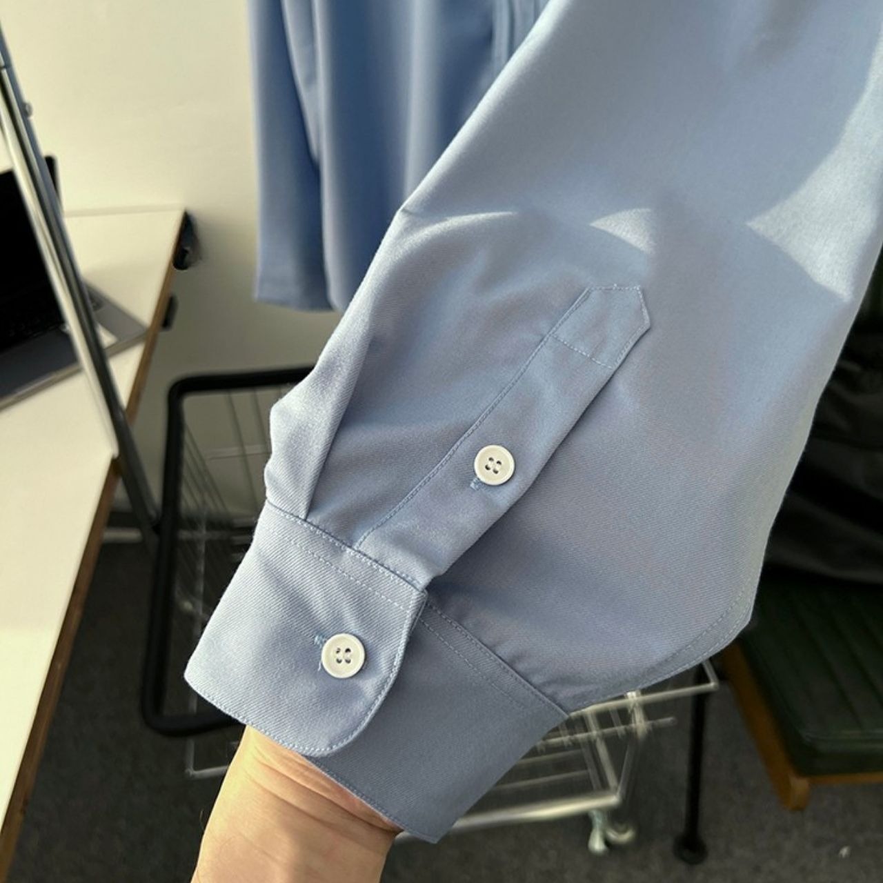 ライトブルーカレッジロゴシャツ　1104