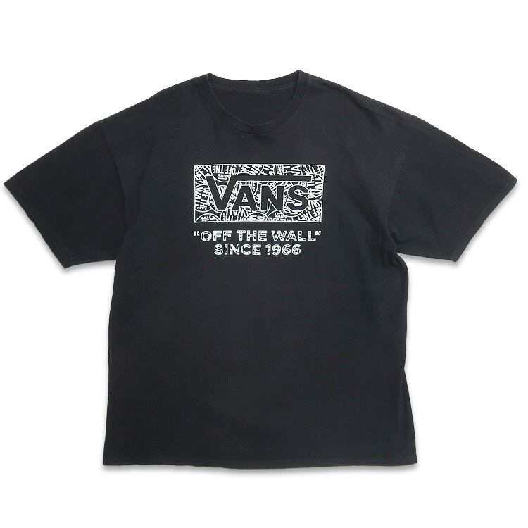 古着 Vans バンズ プリントTシャツ ブラック 表記：-- gd405861n