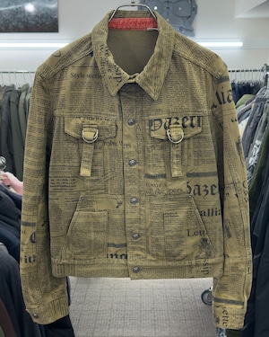 AW2005 JOHN GALLIANO GAZETTE TRUCKER JACKET