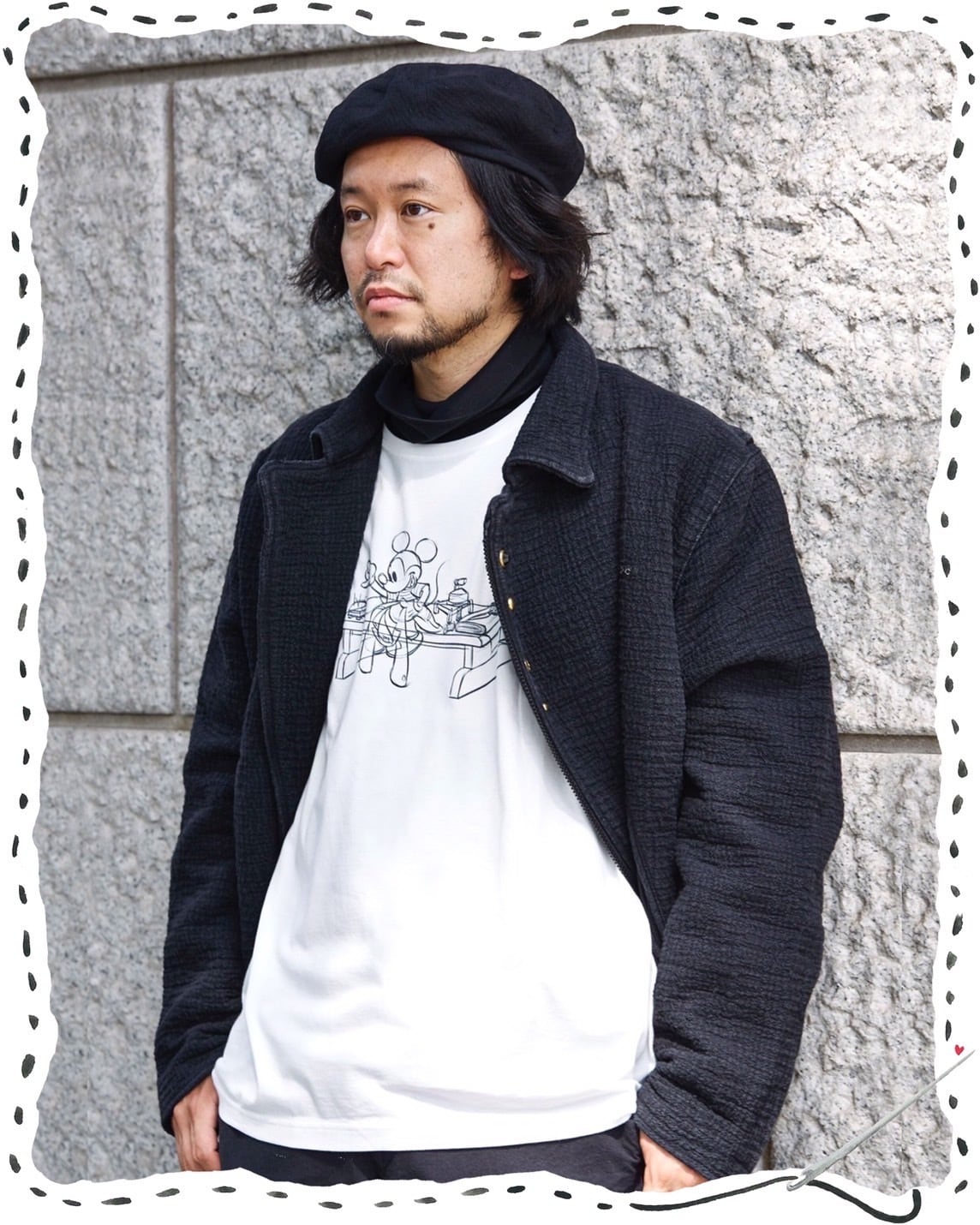 SASHIKO STRETCH BERET | 【OFFICIAL】PORTER CLASSIC ONLINE SHOP