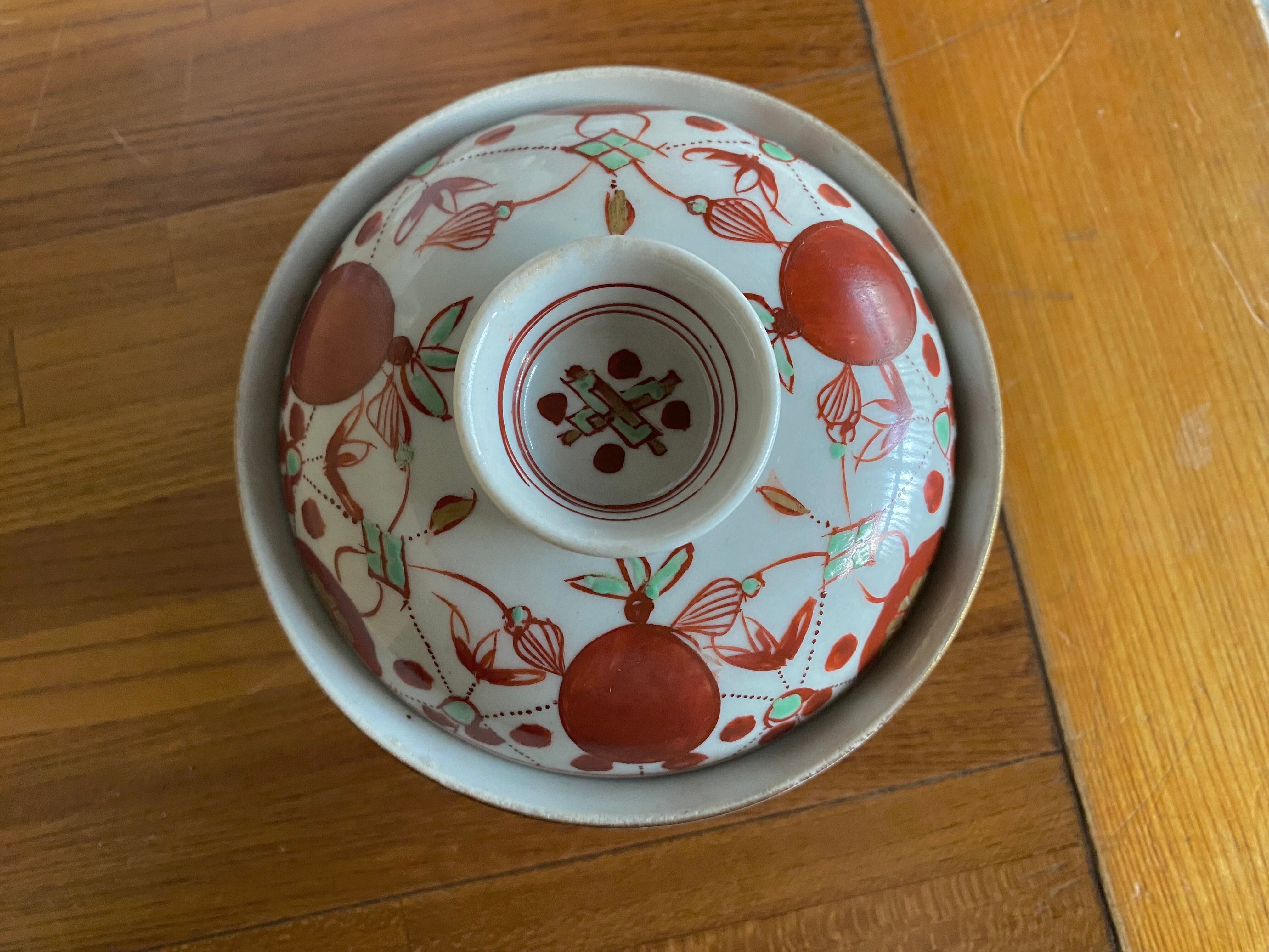 古伊万里　赤絵　大鉢　送料込み 古伊万里 大鉢 赤絵 龍 鳳凰 冨貴長春 江戸期