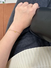 SS マグネットスライドラブチェーンブレスレット