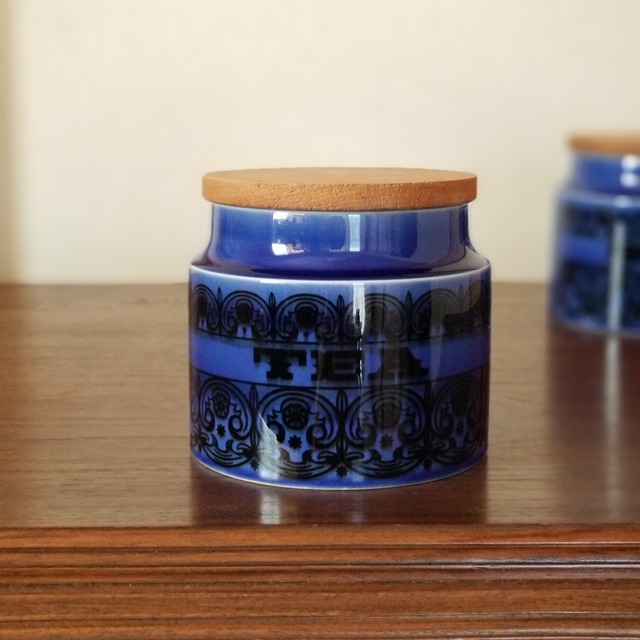 ☆送料込み☆HORNSEA　Scroll　TEAキャニスター