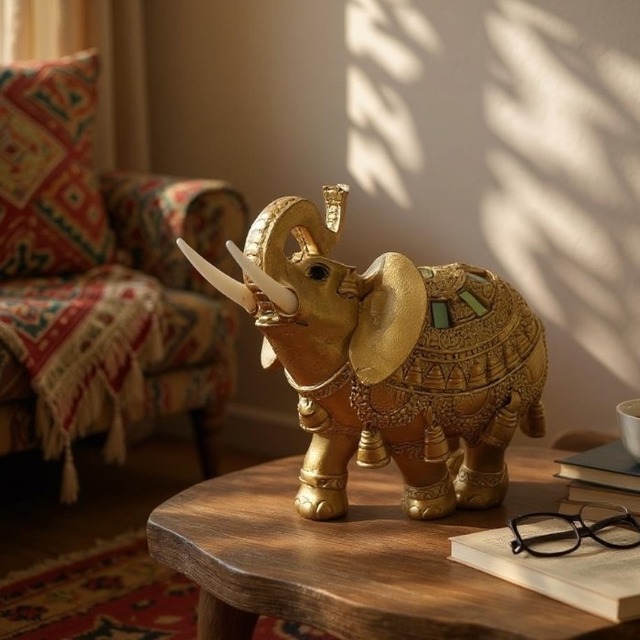 ゾウ 象 オブジェ 知恵 家族 幸運 置物 雑貨 アジアン エスニック  ギフト プレゼント 贈り物 インテリア 80586-1114