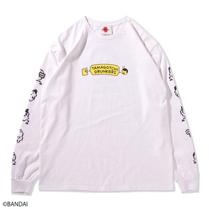 【PUNK DRUNKERS】パンクドランカーズ   あいつっちロンTEE (WHITE)  ロングスリーブTシャツ