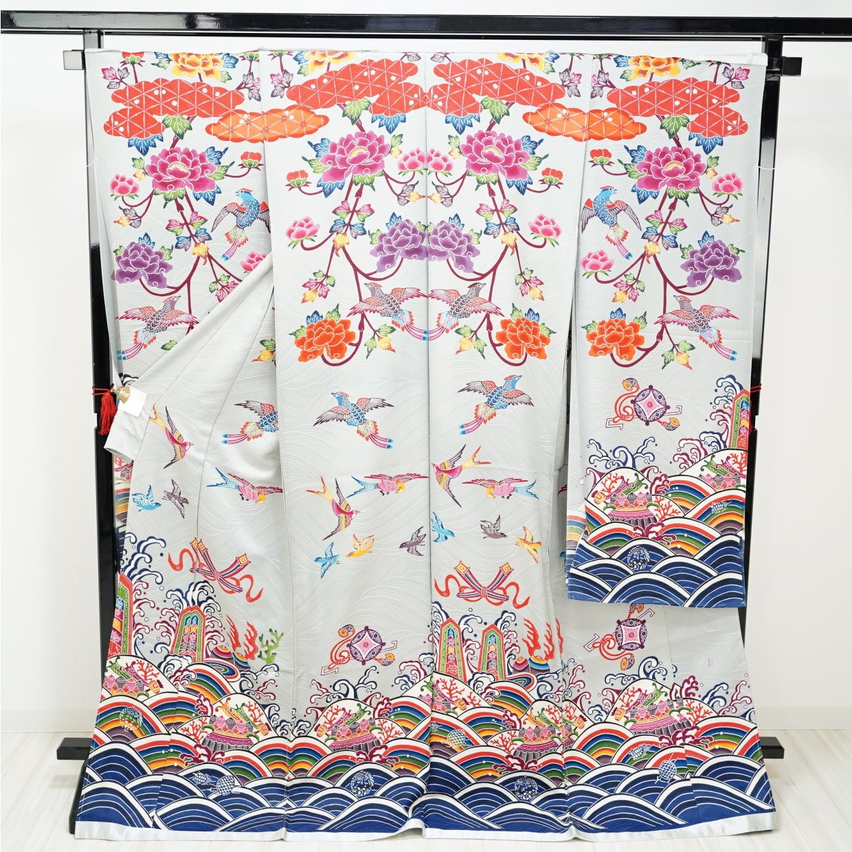 本紅型 【城間びんがた工房】城間栄順作 振袖