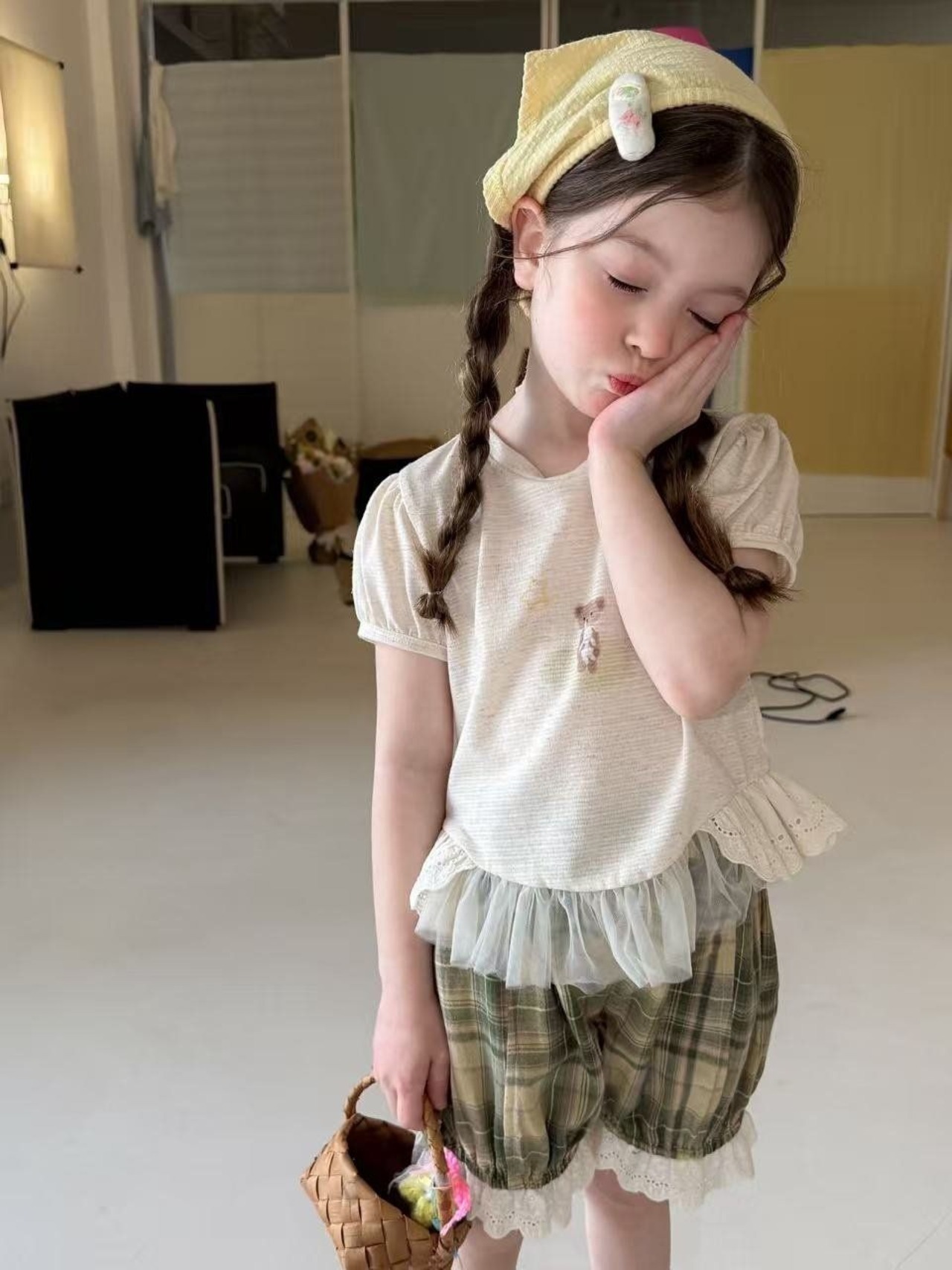 [aiai] Brownie check shorts / [아이아이] 브라우니체크쇼츠