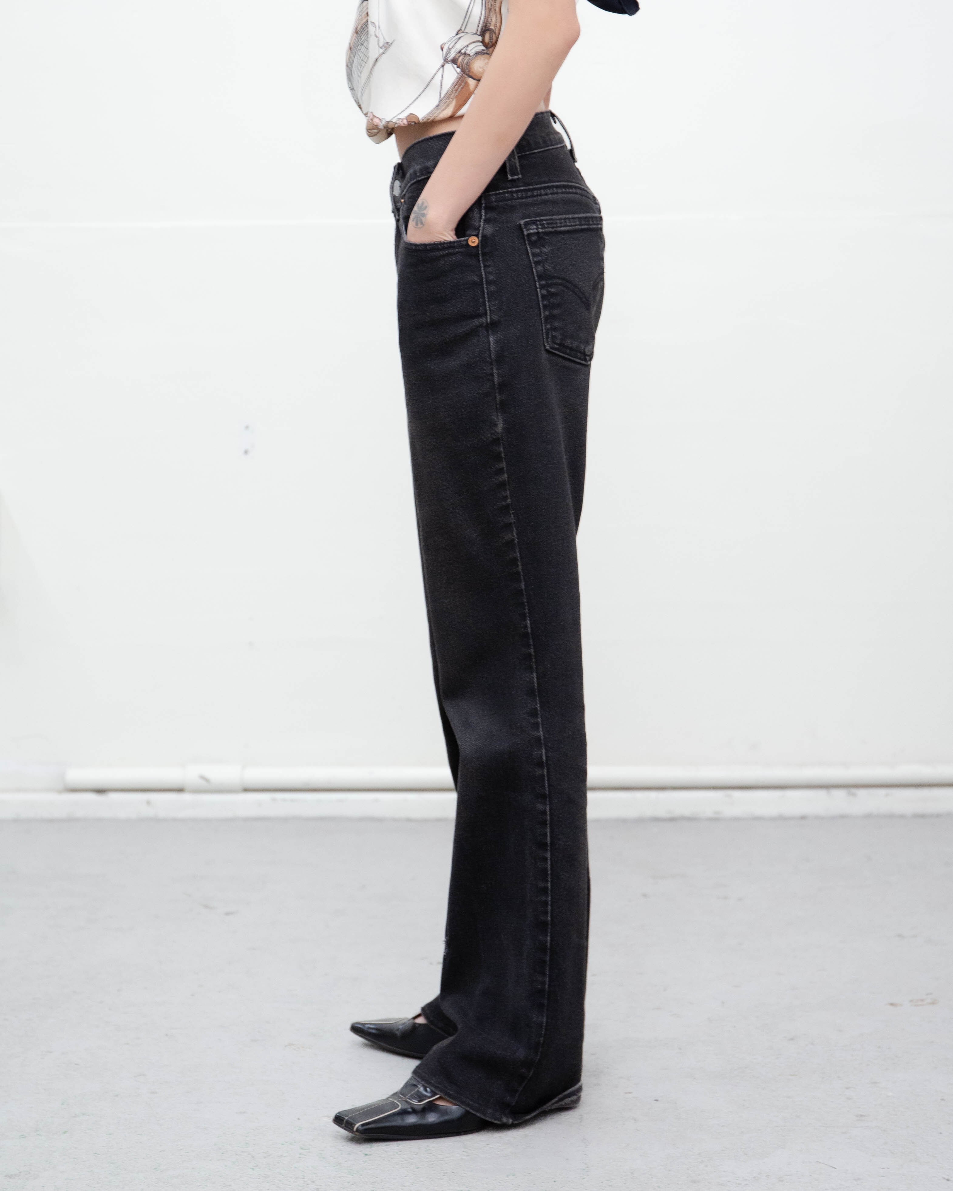 1990s Levi's 517 - bootcut black jeans | LUIK FINN