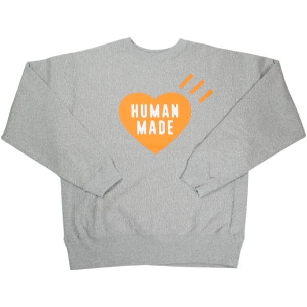 メンズ Human Made ハートロゴ クルーネックスウェット