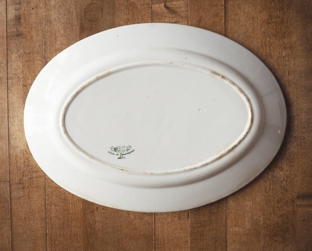 Creil et Montereauの白いオーバル皿 | Pauline（ポーリーヌ）