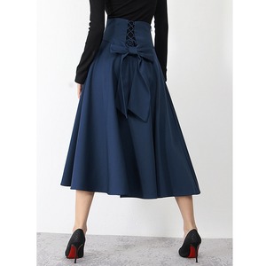 バックリボンレースアップスカート SU631