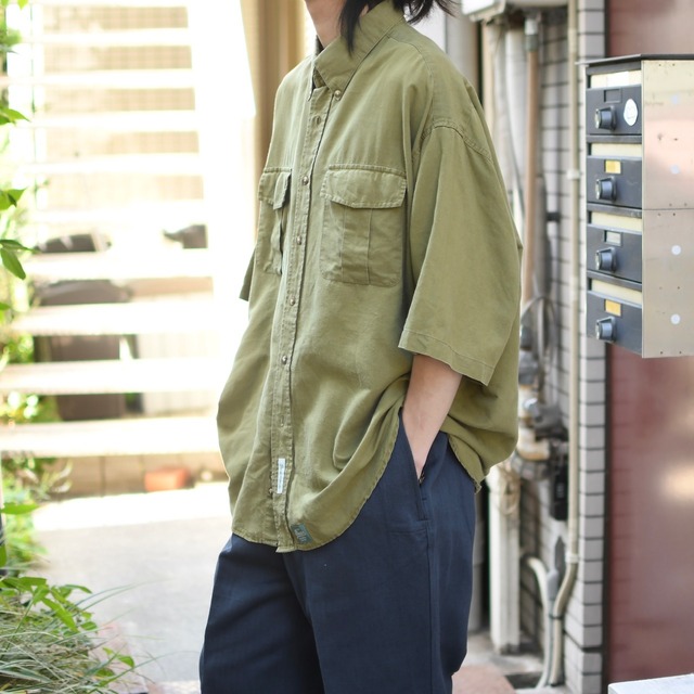BAXTER linen cotton double pocket shirt