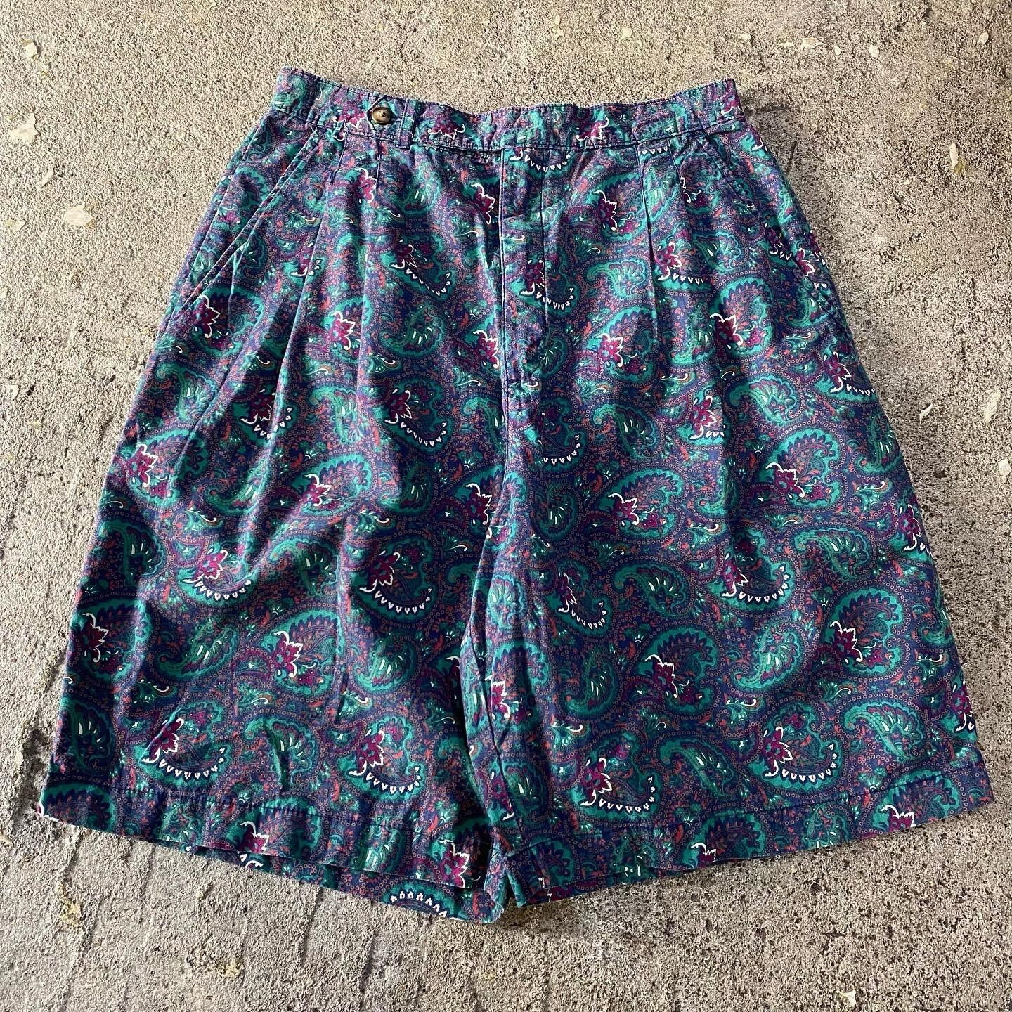 90s GAP paisley pattern cotton shorts