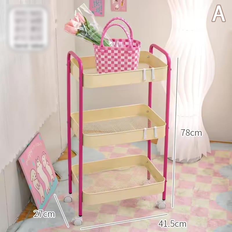 3段キャスター付き収納ワゴン｜2タイプ選択可 | moncoffret