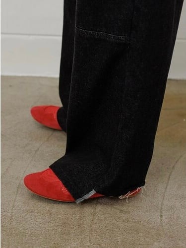 タックベルトデザインパンツ｜ブラック｜YENN | ASAHIYA