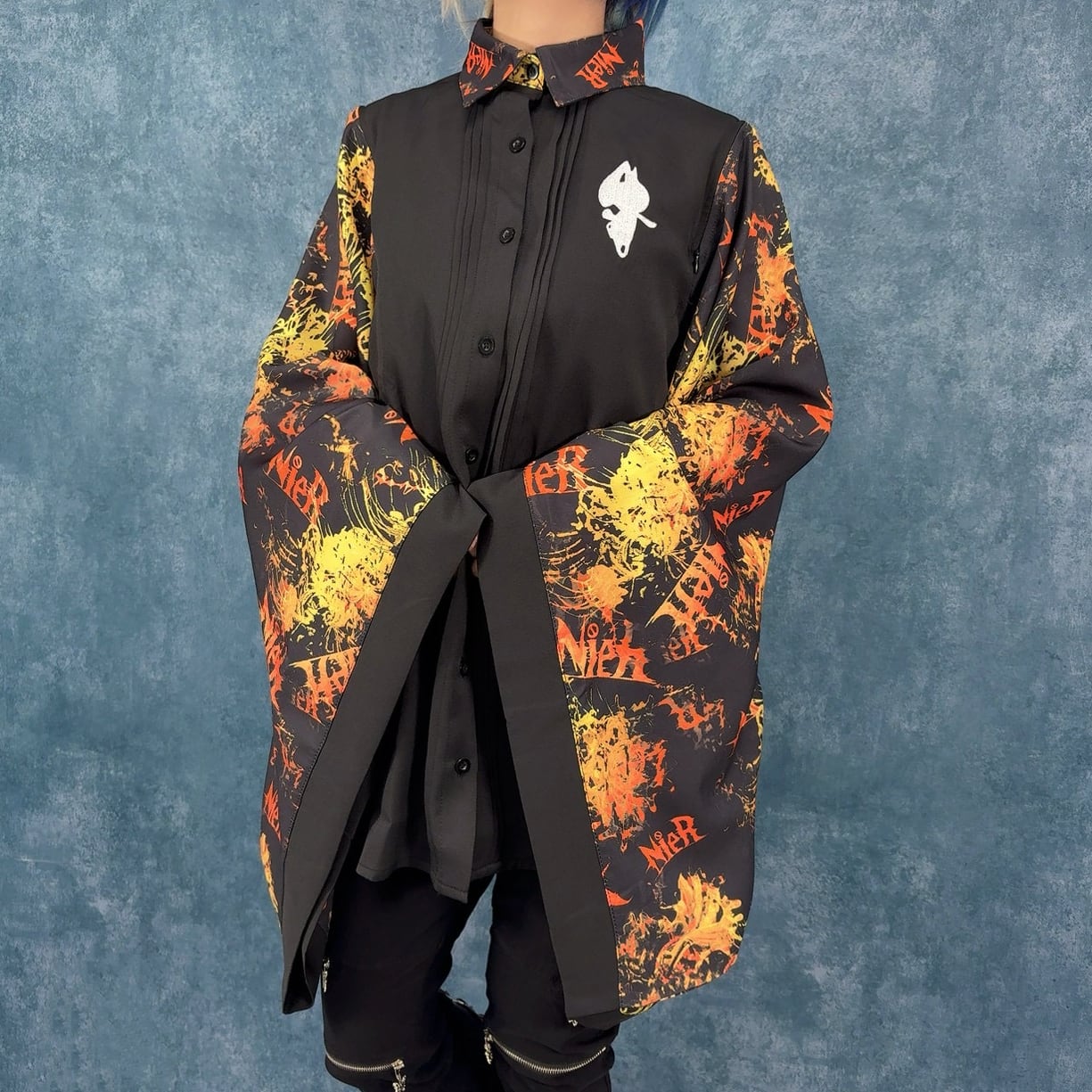 NieR 彼岸花2WAY着物風袖シャツ【焔華】 彼岸花2WAY着物風袖シャツ【焔華】 | NIER CLOTHING