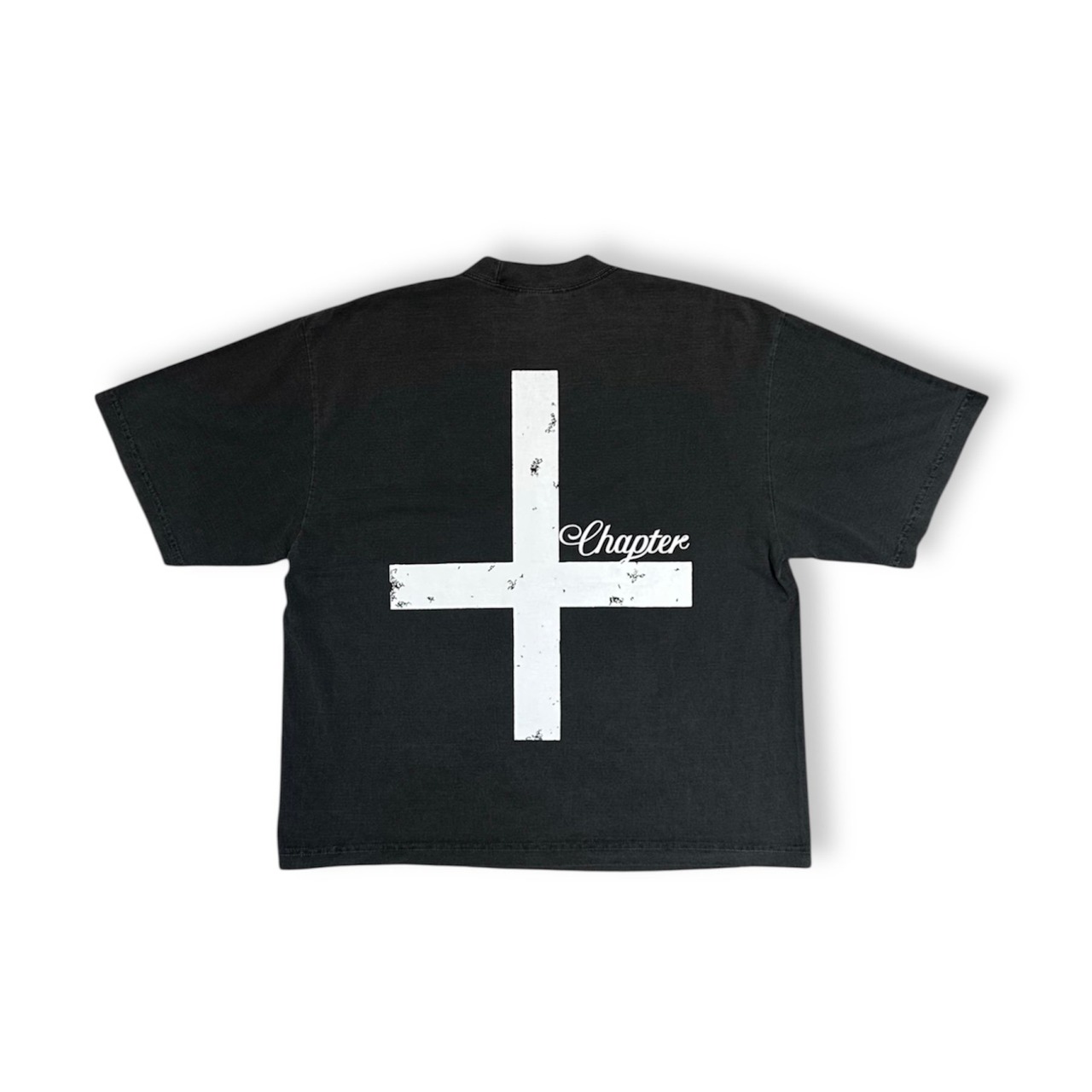 CHAPTER / inversion cross tee vintage black