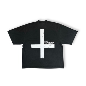 CHAPTER / inversion cross tee vintage black
