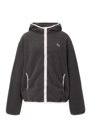 [threetimes] Cookie fleece jacket (charcoal) 正規品 韓国ブランド 韓国通販 韓国代行 韓国ファッション スリータイムズ three times 日本 店舗