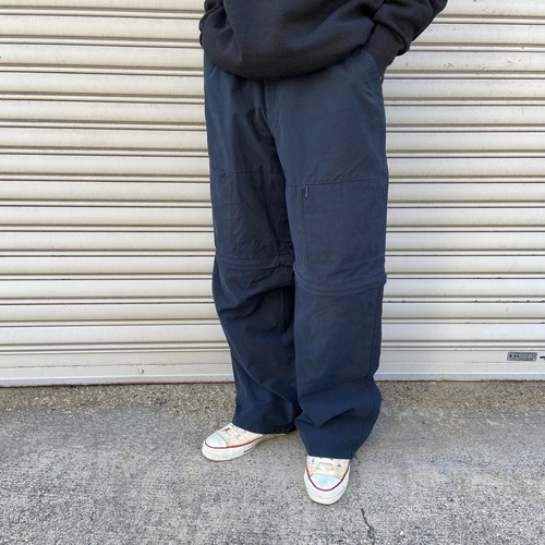 90s Lee ダンガリーズ コンバーチブルパンツ ナイロンパンツ 紺 W34