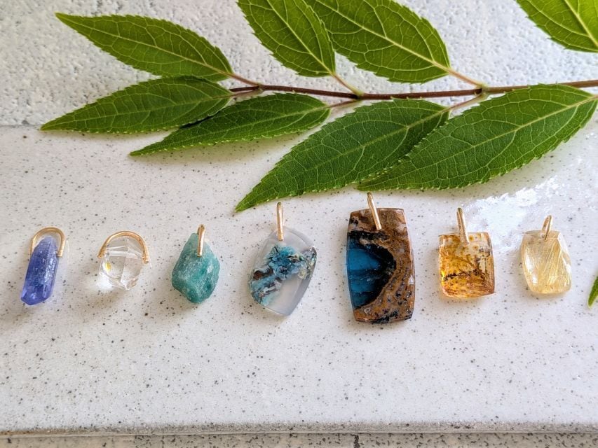エメラルド原石ペンダント/K18 Raw Emerald Pendant | toritoritori