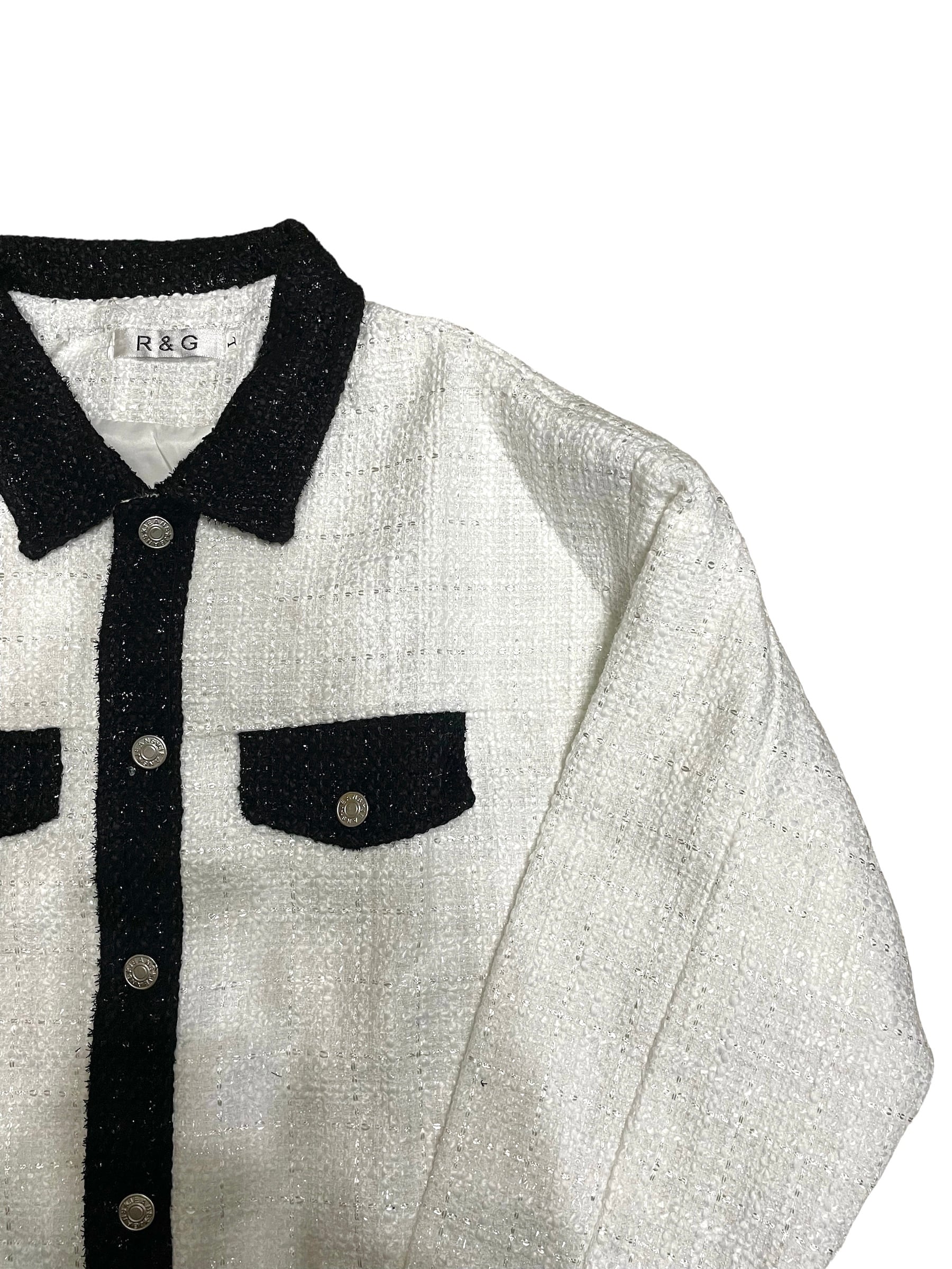 【ALUDE SELECT】 tweed jacket white ALUDE SELECT】 mode tweed over jacket(2color) | 【ALUDE