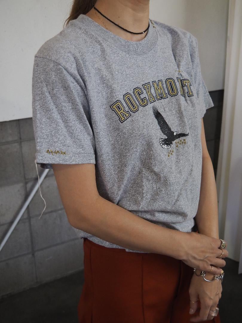 <vintage>bird embroidery Tshirt