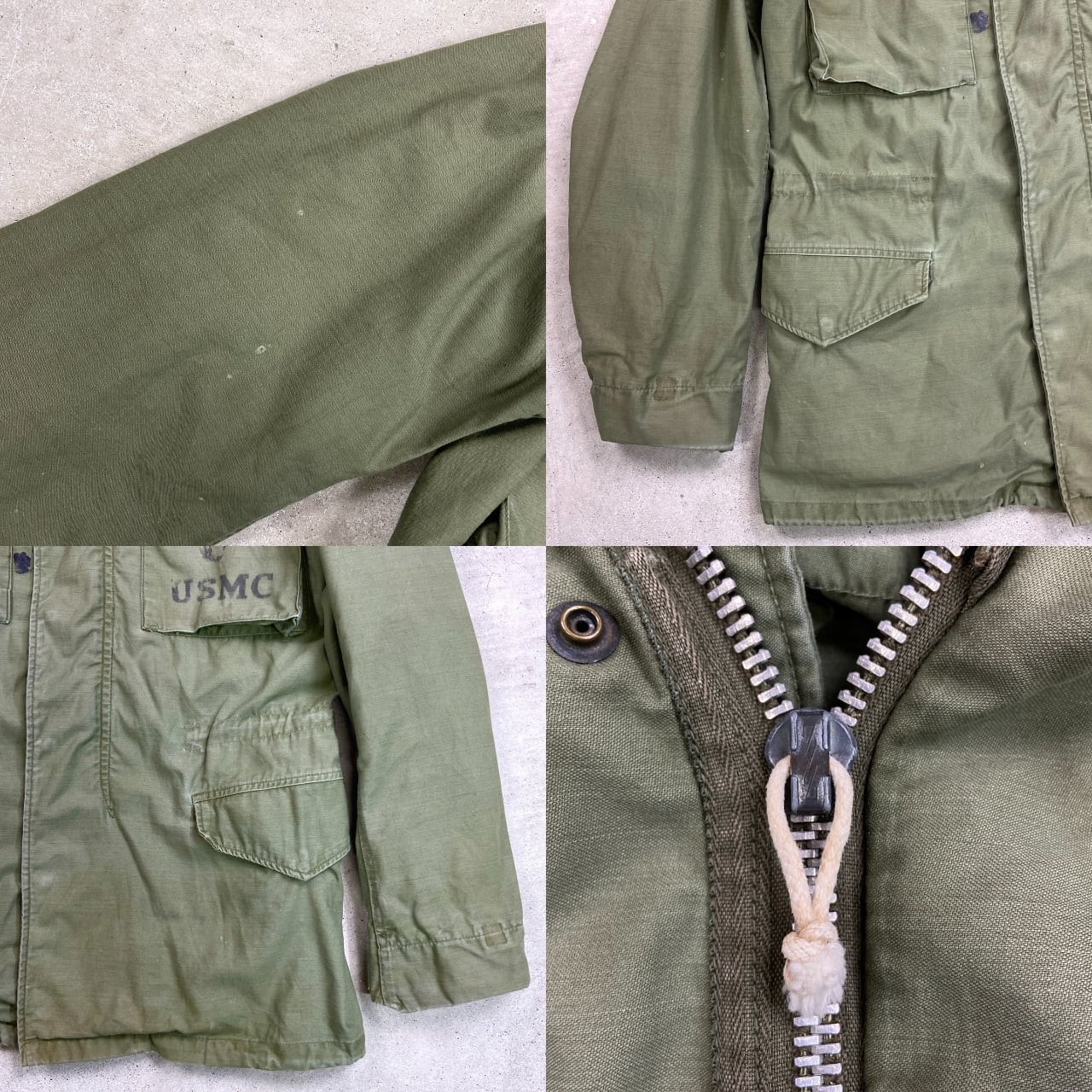 古着 60s 米軍 US ARMY M-65 2nd アルミジップ ミリタリー フィールド