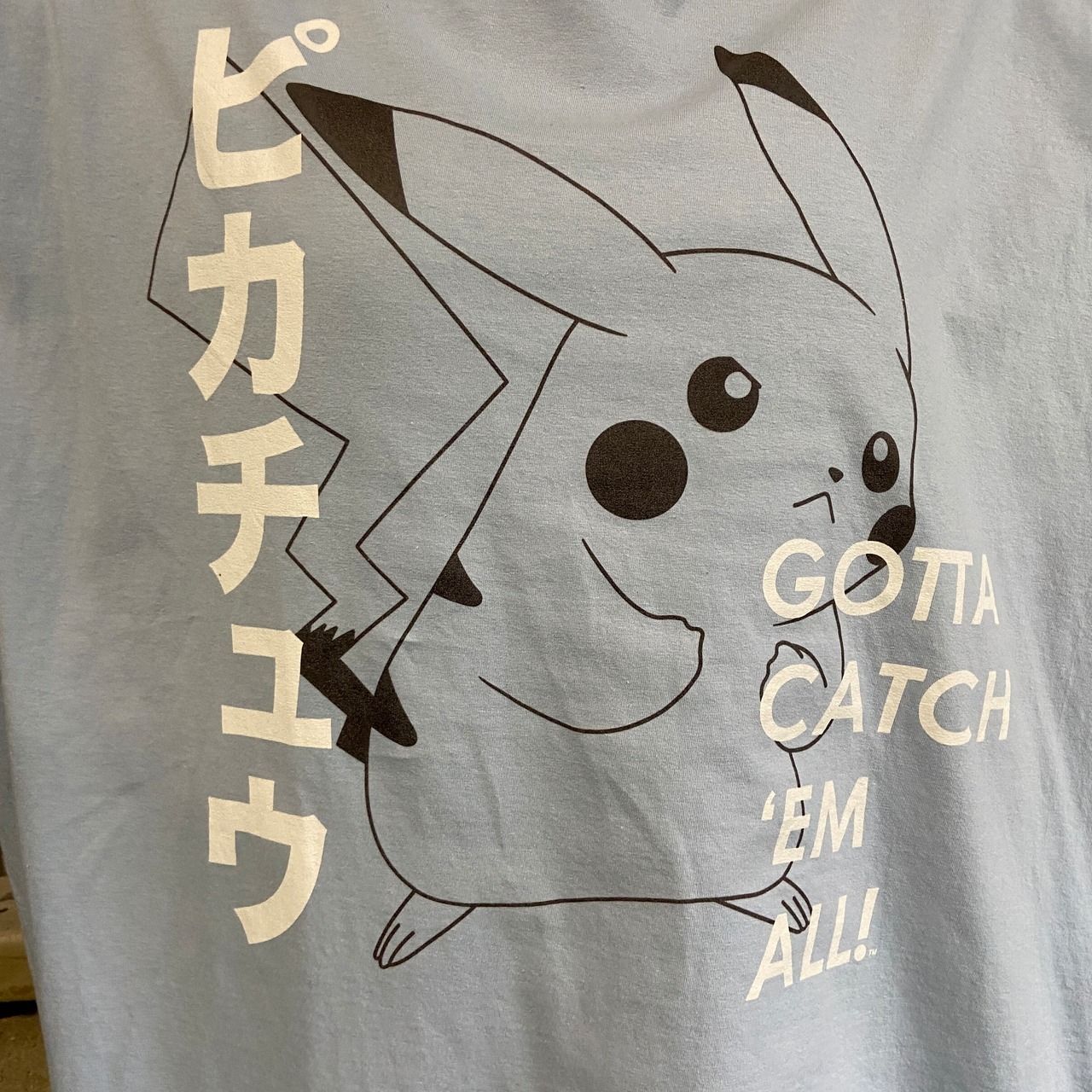 ビッグサイズ ポケモン ピカチュウ キャラクタープリントTシャツ 