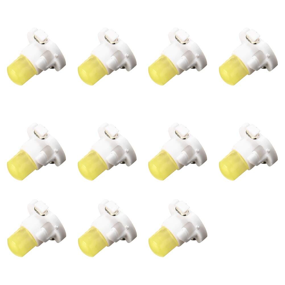 【努力特価】12V汎用 T3 SMD チップ 自動車LED ライト ダッシュボード メーターパネルライト 電球 /ホワイト(10個入り)