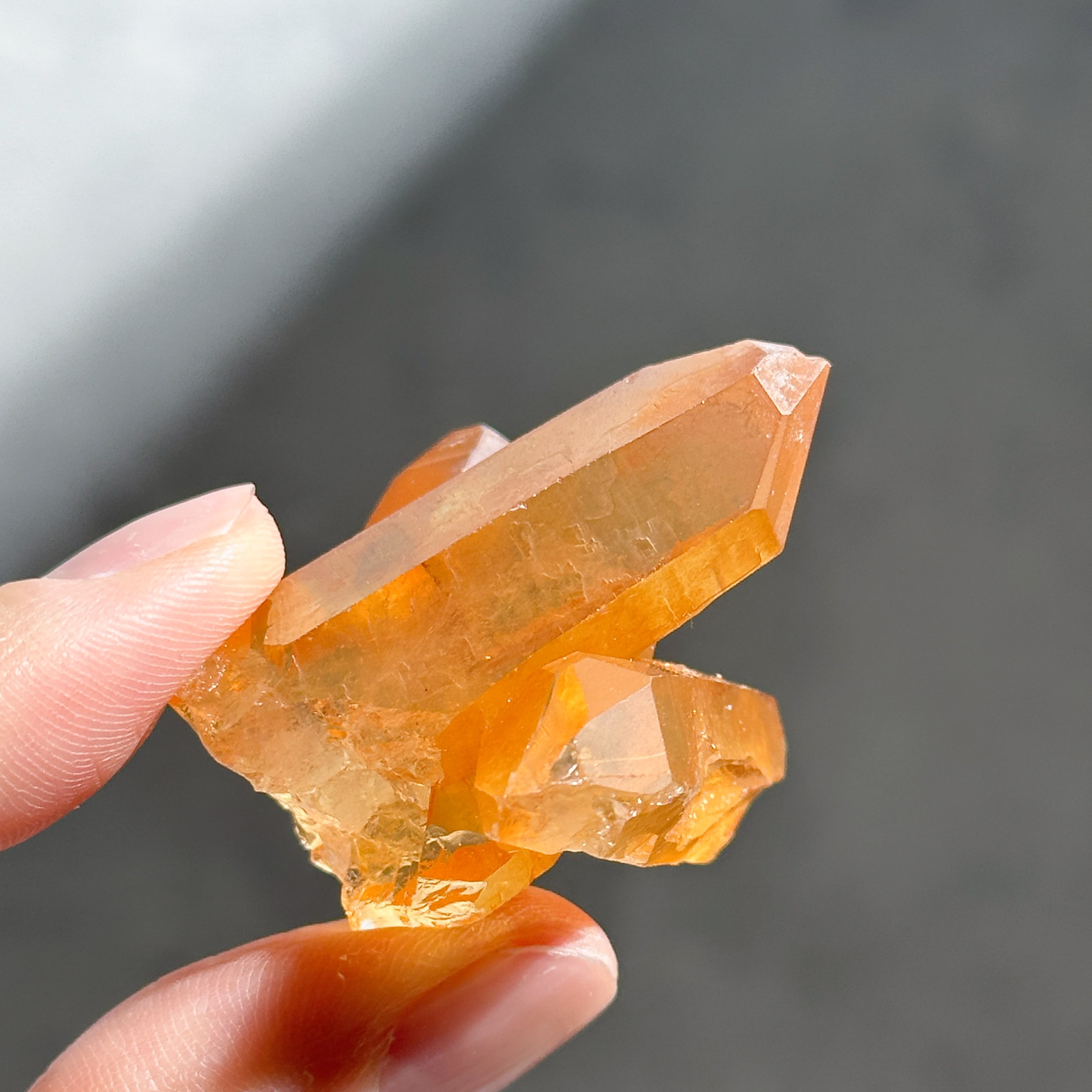 ミナスジェライス産タンジェリンクォーツ クラスター42◇ Tangerine