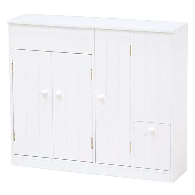 トイレラック(ホワイト) MTR-6112WH 幅60×奥行16×高さ52cm