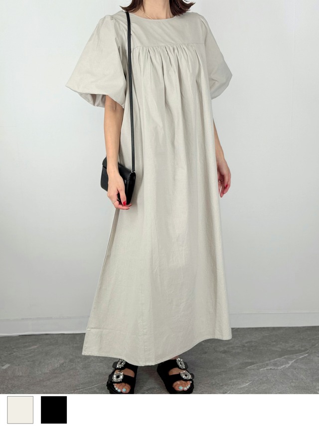 バルーンスリーブワンピース