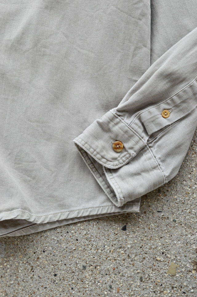 Eddie Bauer 1980's Eikhorn Twill Made in USA Heavy Twill Flap Work Shirt エディーバウアー 80s シャツ エルクホーンツイル