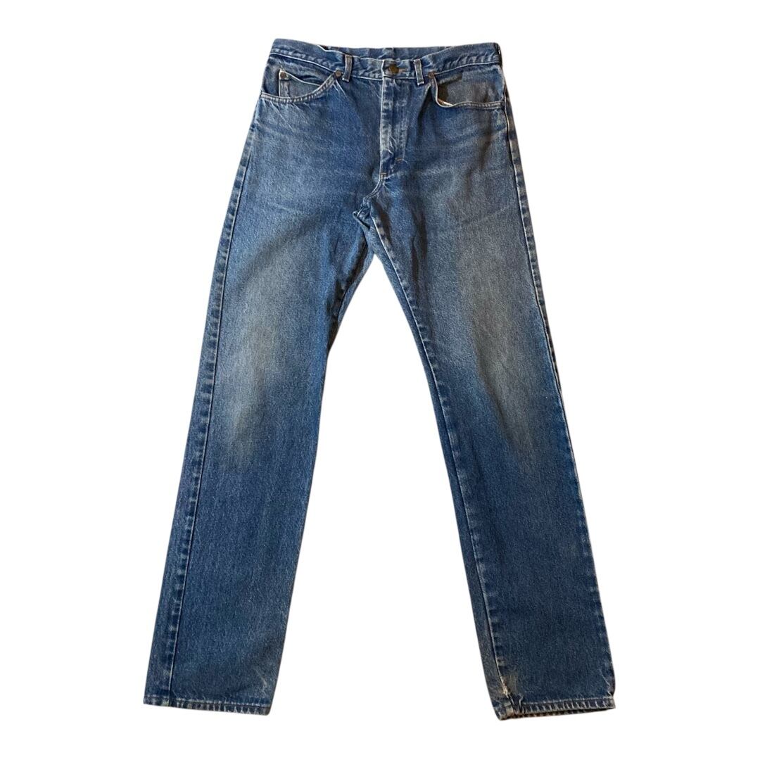 A141】90s Levi's 501 Made in USA repair denim W32 L34 black/90年代