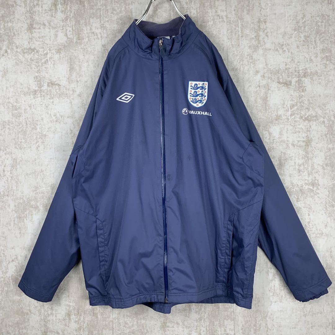 Umbro England Vintage ナイロンジャケット ネイビー XL