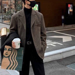 Wool-Blend Blazer Jacket（LMU0009）