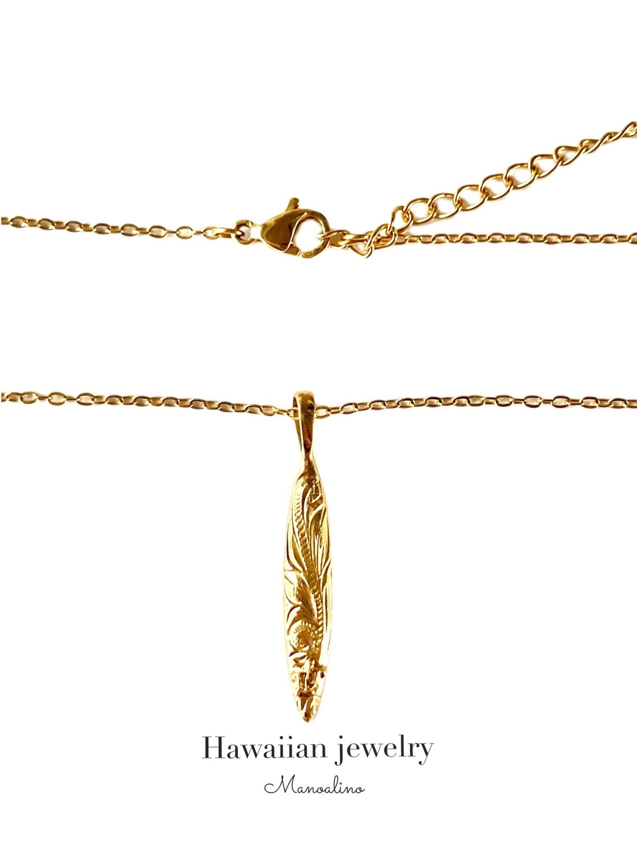 Surfboard necklace Hawaiianjewelry(ハワイアンジュエリーサーフボードネックレス)