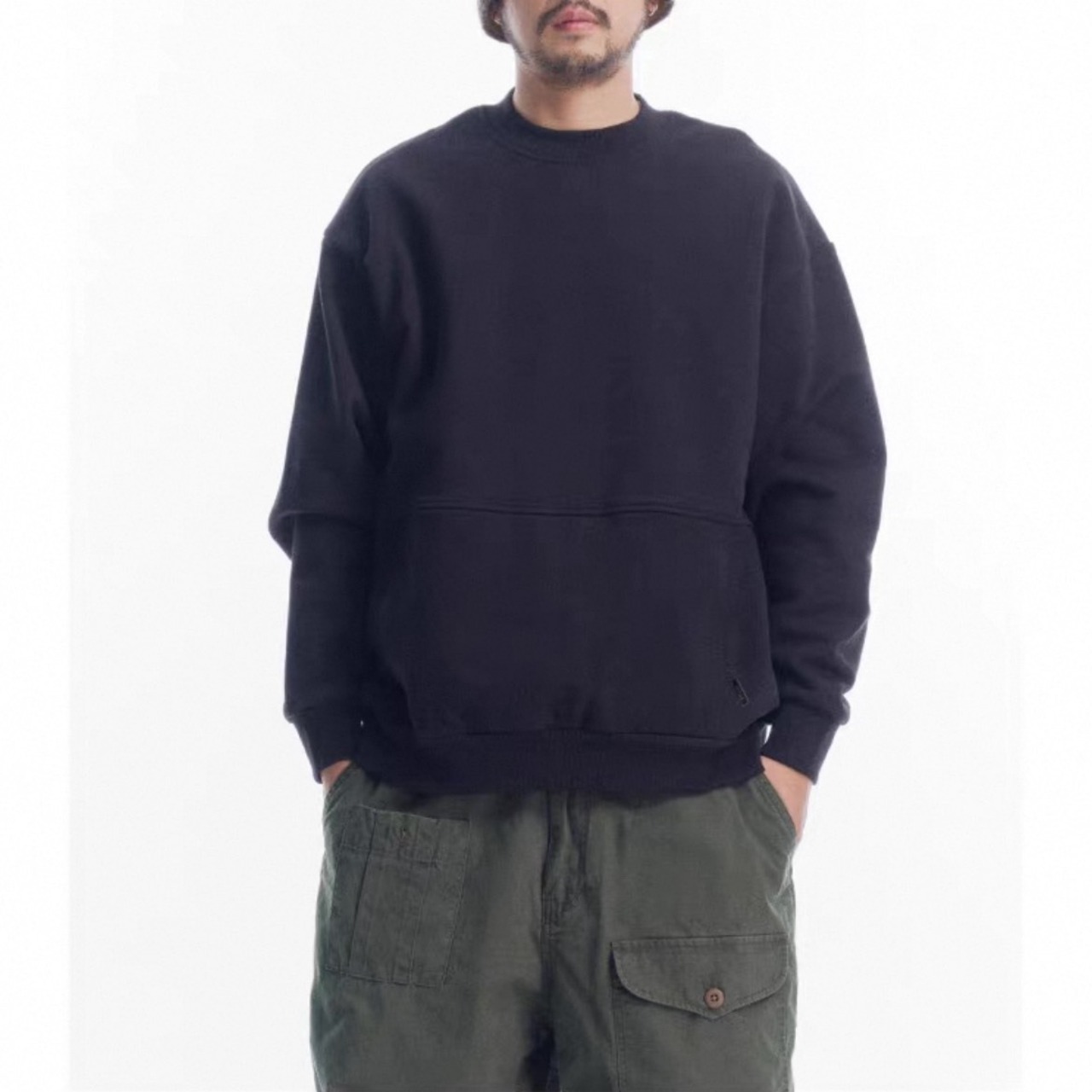 Pocket detail crew sweatshirt 1147 - 8